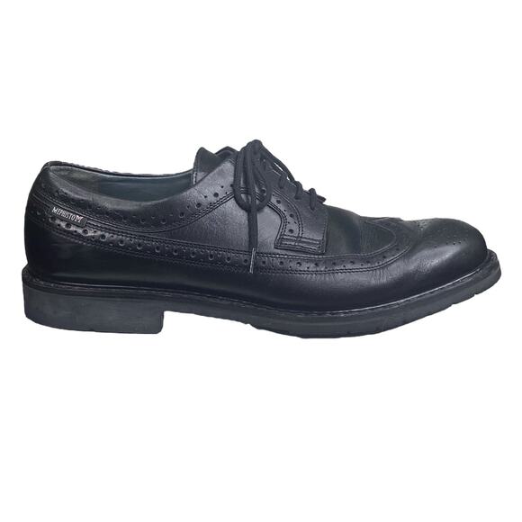 Mephisto Mens Matthew Smooth Black Leather Wing Tip Oxford Size US 10 - Picture 1 of 11